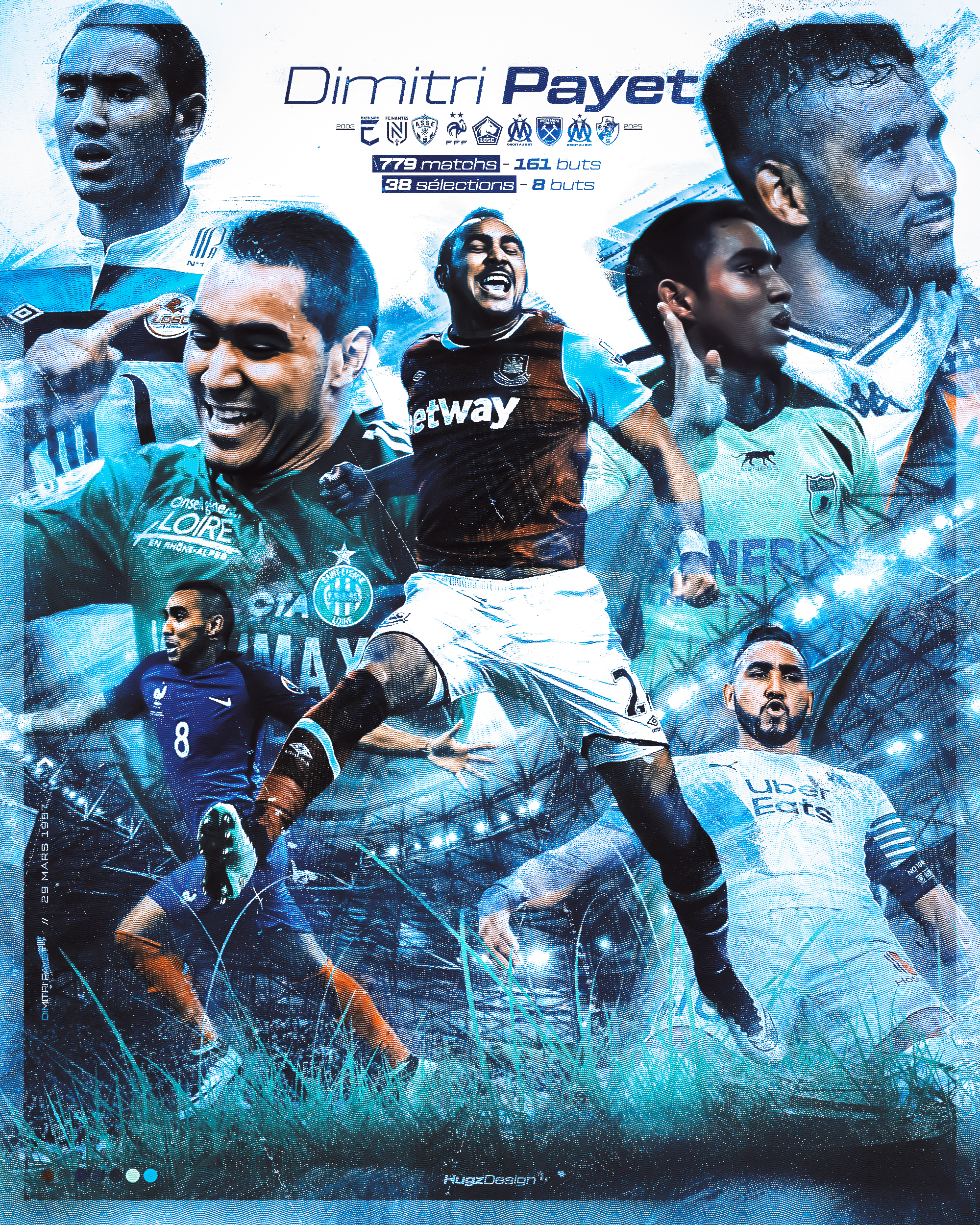 Création visuelle Dimitri Payet - storytelling performance sportive